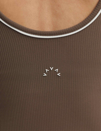 Varley Barney Piped Tank - Chocolate Chipimages5- The Sports Edit