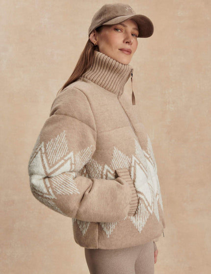 Varley Belinda Knit Puffer - Light Taupeimages2- The Sports Edit