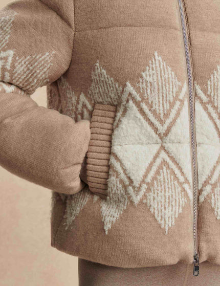 Varley Belinda Knit Puffer - Light Taupeimages3- The Sports Edit