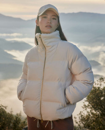 Brackley Cord Puffer Jacket - Birch