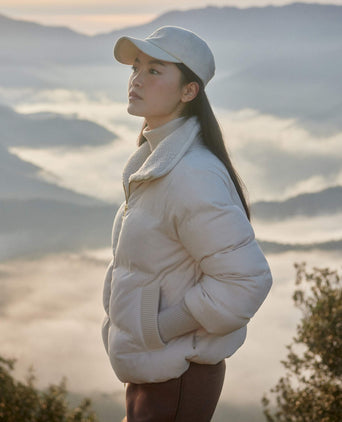 Brackley Cord Puffer Jacket - Birch