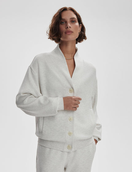 Varley Celeste Button Through Sweat - Ivory Marlimages5- The Sports Edit