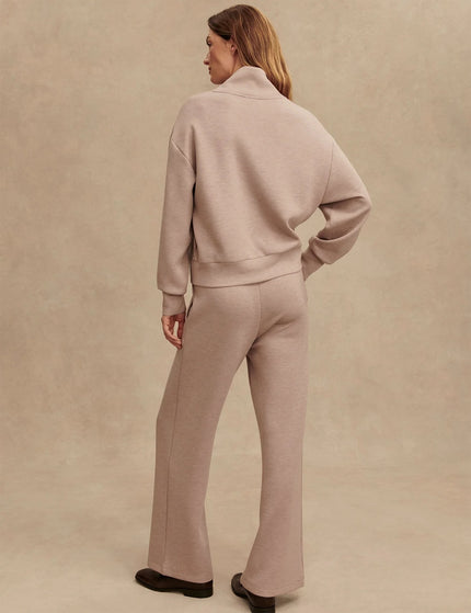 Varley Davidson Sweat - Taupe Marlimages4- The Sports Edit