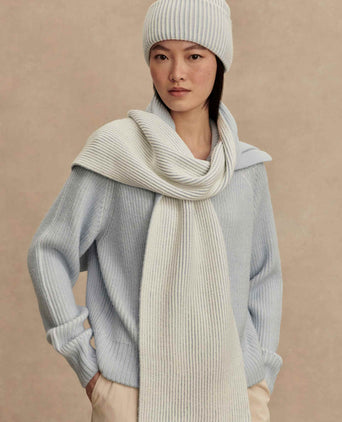 Deville Plated Scarf - Mist Blue