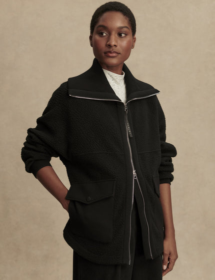 Varley Eleanor Patch Pocket Fleece - Blackimages7- The Sports Edit