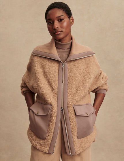 Varley Eleanor Patch Pocket Fleece - Chanterelleimages1- The Sports Edit