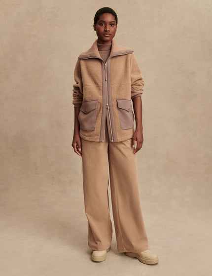 Varley Eleanor Patch Pocket Fleece - Chanterelleimages5- The Sports Edit