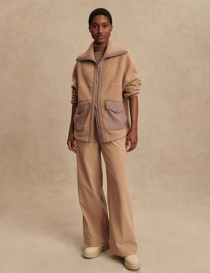 Varley Eleanor Patch Pocket Fleece - Chanterelleimages7- The Sports Edit