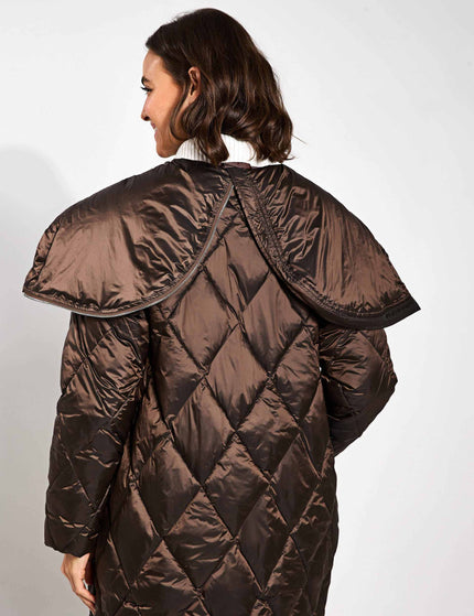 Varley Frisco Long Quilt Jacket - Coffee Quartz Metallicimages3- The Sports Edit