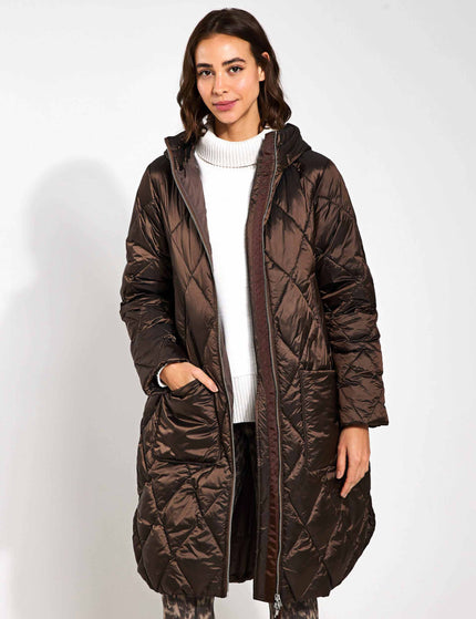 Varley Frisco Long Quilt Jacket - Coffee Quartz Metallicimages4- The Sports Edit