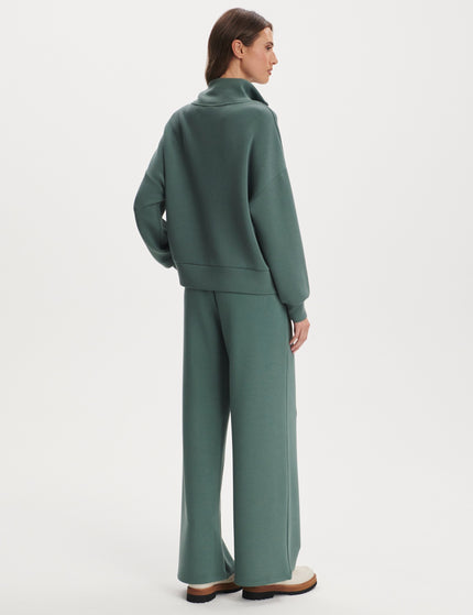 Varley The Doublesoft Wide Leg Set - Dark Forestimages2- The Sports Edit