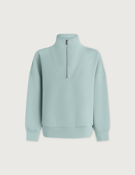 Varley Hawley Half Zip Sweat - Porcelain Blueimages8- The Sports Edit