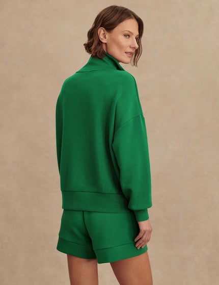 Varley Hawley Half Zip Sweat - Verdant Greenimages2- The Sports Edit
