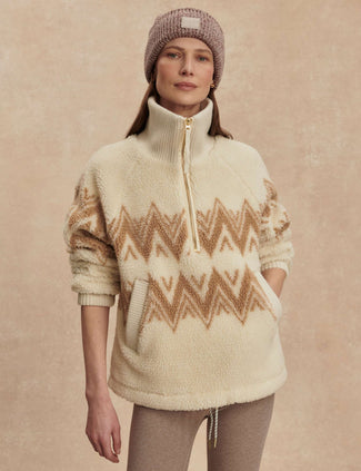 Hendrik Half-Zip Sherpa - Egret