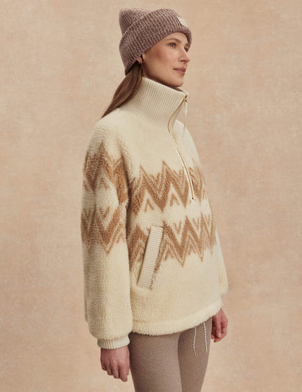 Varley Hendrik Half-Zip Sherpa - Egretimages2- The Sports Edit