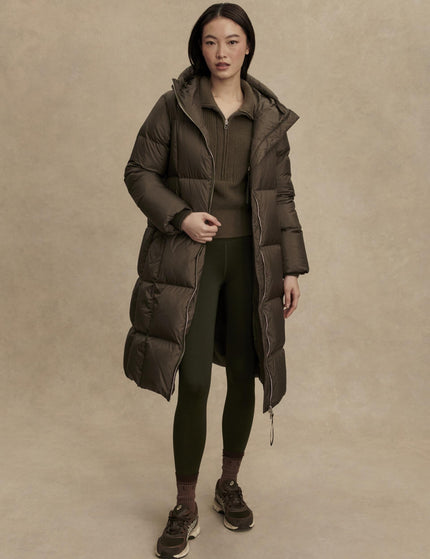 Varley Katya Long Down Puffer - Dark Olive Metallicimages1- The Sports Edit