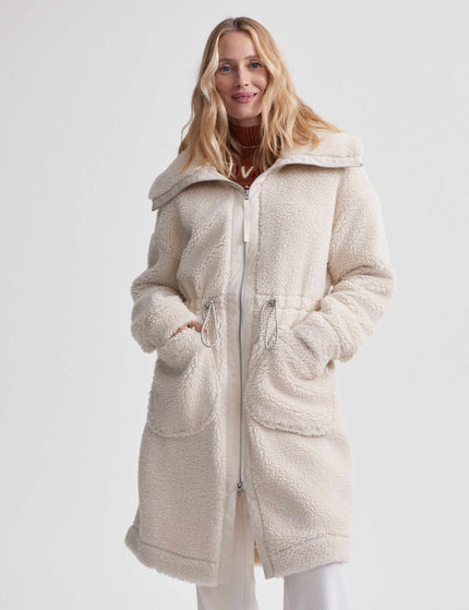 Varley Logan Sherpa Coat - Sandshellimages1- The Sports Edit