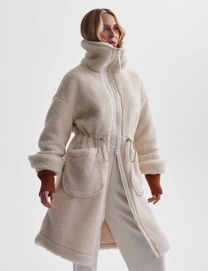 Varley Logan Sherpa Coat - Sandshellimages5- The Sports Edit