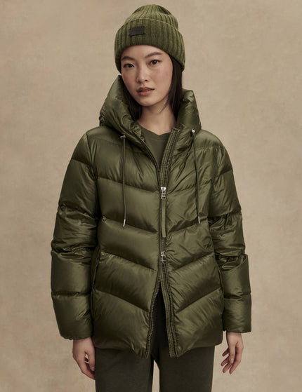 Varley Madelina Lightweight Down Jacket - Racing Oliveimages1- The Sports Edit
