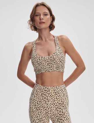 Move Selma Bra - Almond Abstract Leopard