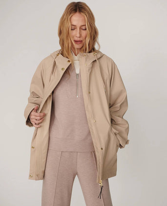 Orlen Short Rain Jacket - Light Taupe