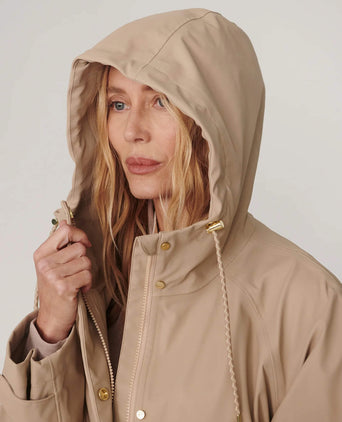 Orlen Short Rain Jacket - Light Taupe