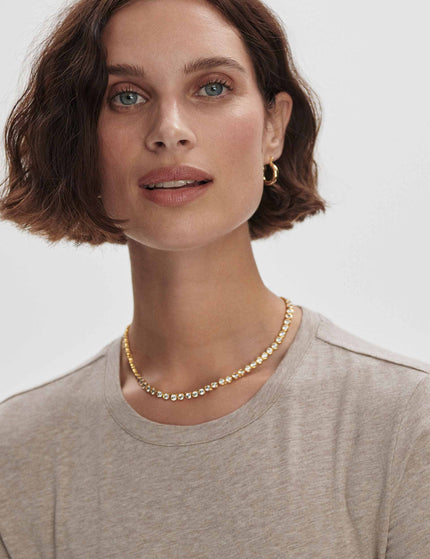 Varley Regina Fitted Tee - Taupe Marlimages4- The Sports Edit