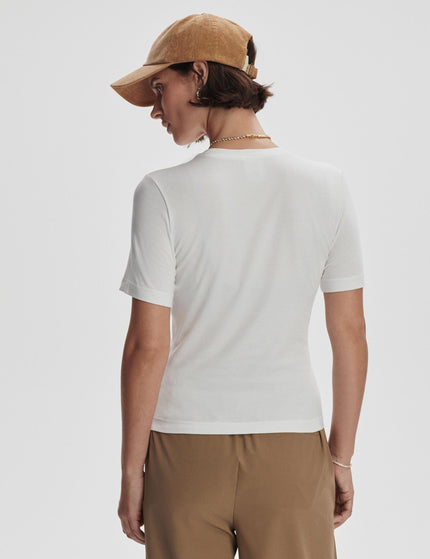 Varley Regina Fitted Tee - Whiteimages3- The Sports Edit