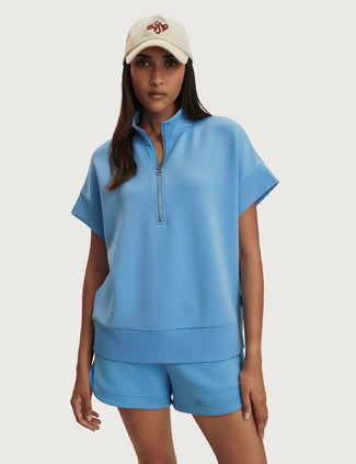 Ritchie Short Sleeve Sweat - Azure Blue