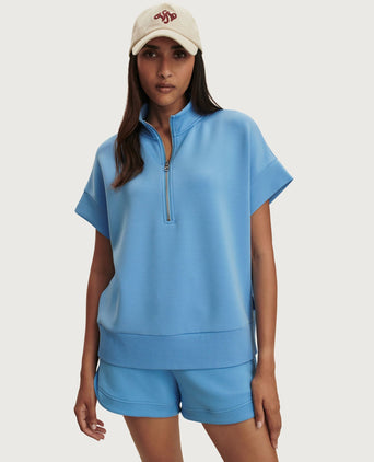 Ritchie Short Sleeve Sweat - Azure Blue