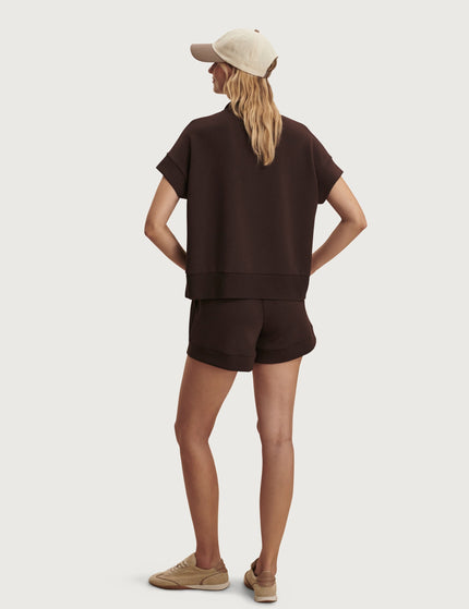Varley Ritchie Short Sleeve Sweat - Coffee Beanimages7- The Sports Edit