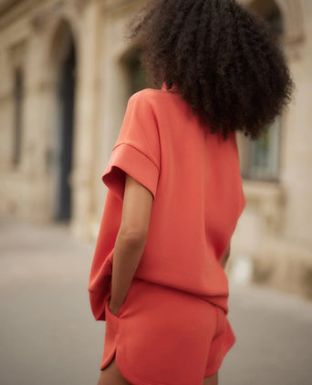 Ritchie Short Sleeve Sweat - Summer Fig