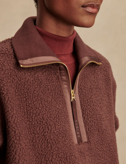 Varley Roselle Half-Zip Fleece - Deep Mahoganyimages4- The Sports Edit