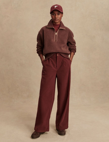 Varley Roselle Half-Zip Fleece - Deep Mahoganyimages8- The Sports Edit