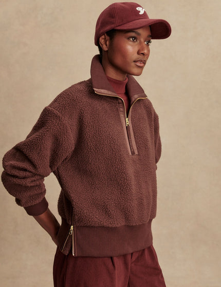 Varley Roselle Half-Zip Fleece - Deep Mahoganyimages2- The Sports Edit
