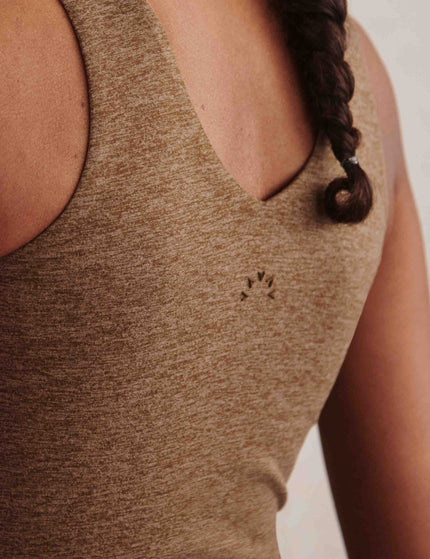 Varley Ruby Cropped Tank - Teak Olive Marlimages4- The Sports Edit