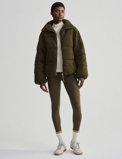 Varley Wilkins Sherpa Puffer Jacket - Dark Oliveimages6- The Sports Edit