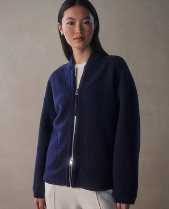 Willmont Patch Pocket Fleece - Evening Blue