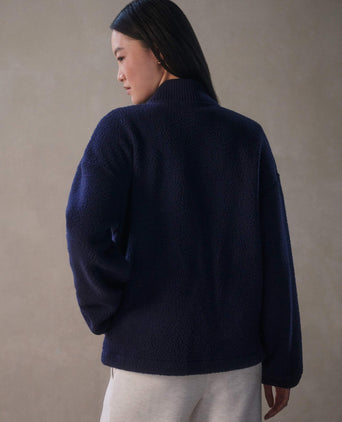 Willmont Patch Pocket Fleece - Evening Blue