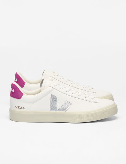 Veja Campo Leather - White Silver Ultravioletimages3- The Sports Edit