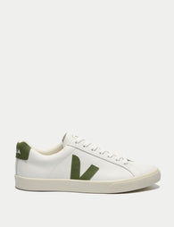 Veja | Esplar Leather Trainers - Extra-White Sable | The