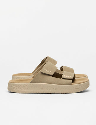Etna Suede Sandal - Taupe Almond