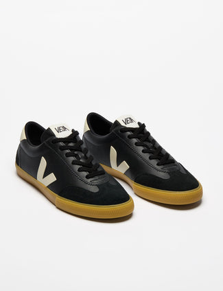 Volley Leather - Black Pierre