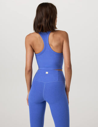 Elevation Racerback Tank - Bright Iris Heather