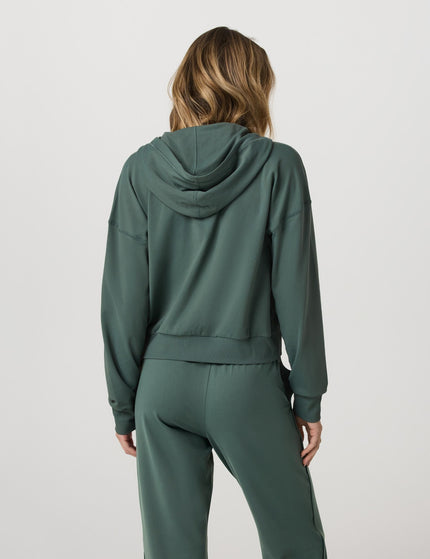 Vuori Halo Modern Pullover Hoodie - Agate Greenimages2- The Sports Edit