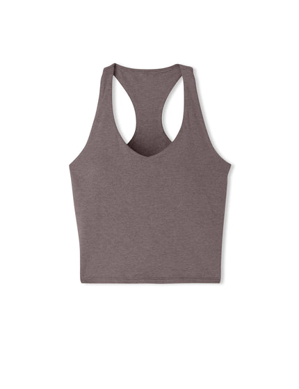 Vuori Halo Performance Crop 2.0 - Huckleberry Heatherimages6- The Sports Edit