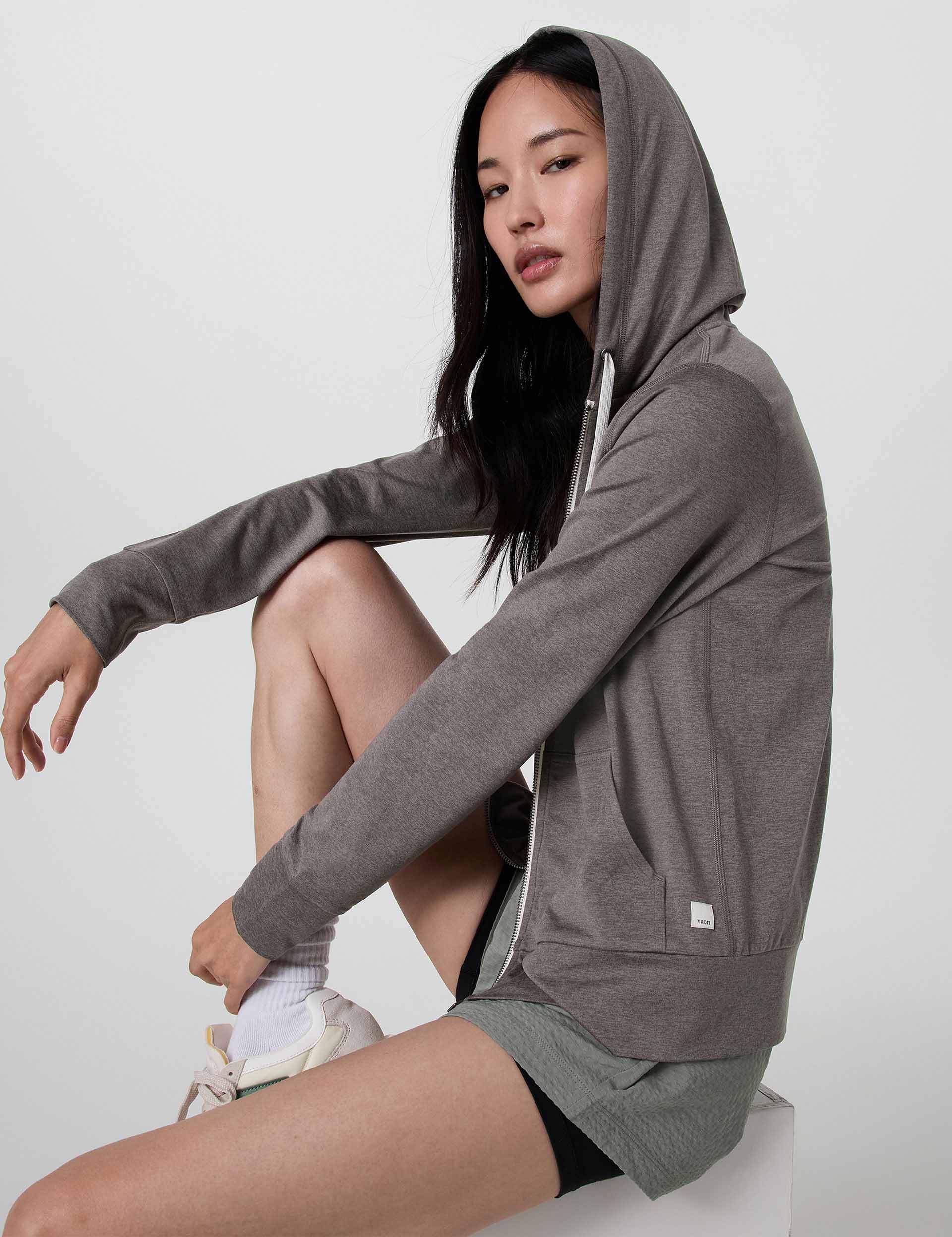 Vuori Halo Performance Hoodie Chia Heather The Sports Edit
