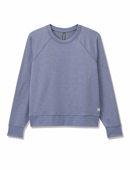 Vuori Long Sleeve Halo Crew - Blue Heron Heatherimages8- The Sports Edit