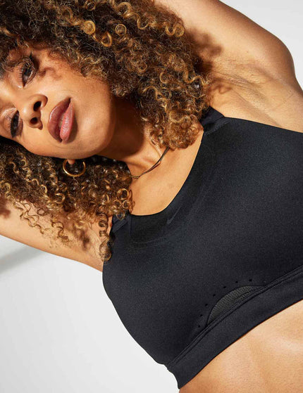 Nike Dri-FIT Alpha Bra - Black/Dark Smoke Greyimages3- The Sports Edit