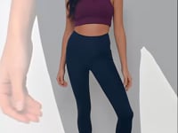 Girlfriend Collective High Waisted 7/8 Pocket Legging - Midnightimages4- The Sports Edit